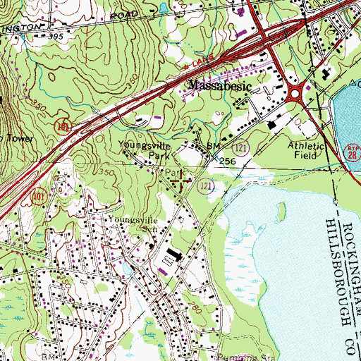 Topographic Map of Lake Park, NH