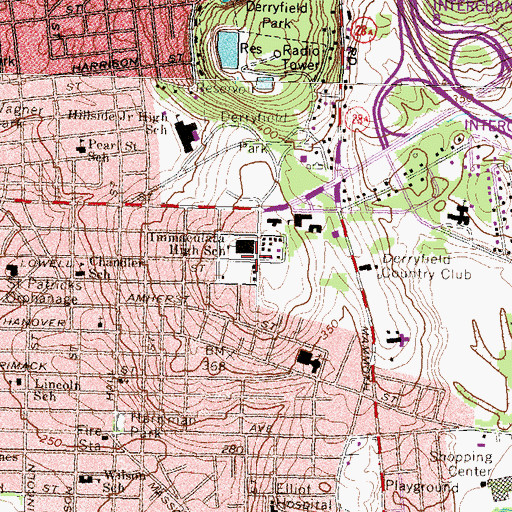 Topographic Map of Wilson Hall (historical), NH