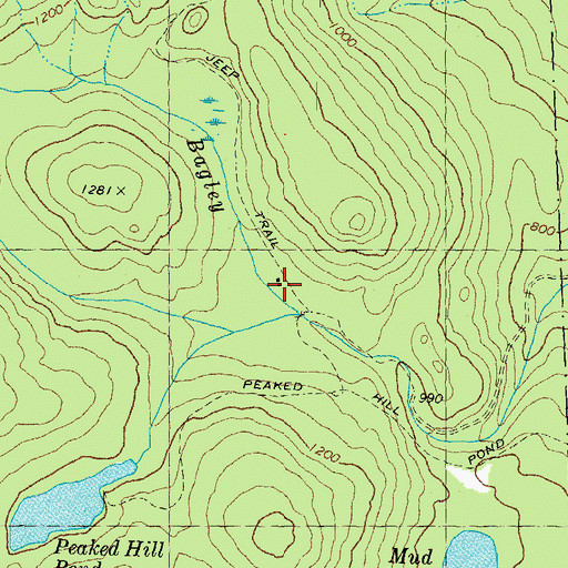 Topographic Map of Thornton Civilian Conservation Corps Camp (historical), NH