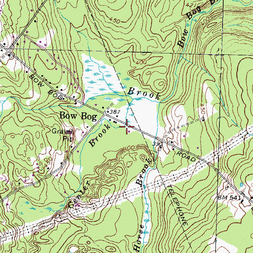 Topographic Map of Bow Bog School (historical), NH