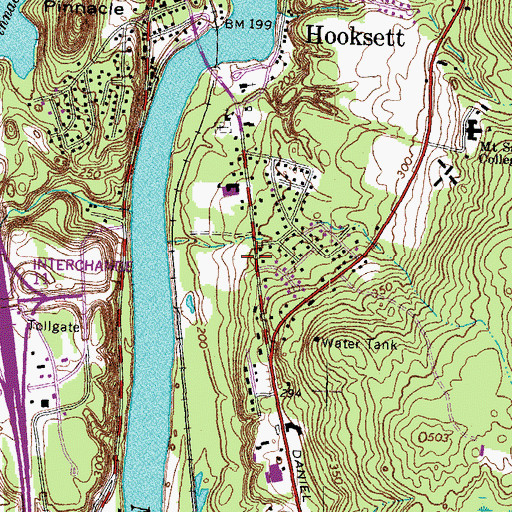 Topographic Map of Donati Memorial Field, NH