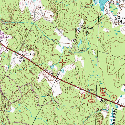 Topographic Map of Epsom Valley Campground, NH