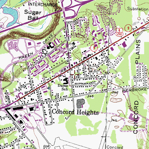 Topographic Map of Grace Capital Church, NH