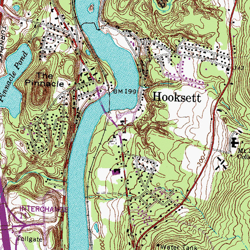 Topographic Map of Holy Rosary Catholic Church, NH