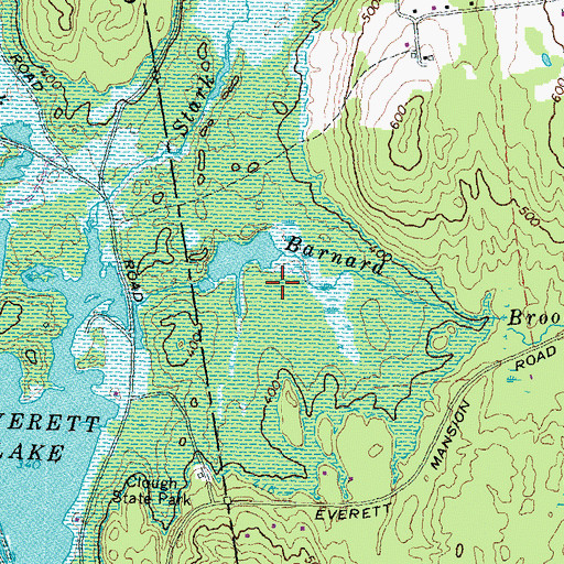 Topographic Map of Hopkinton Everett Flood Control Area, NH