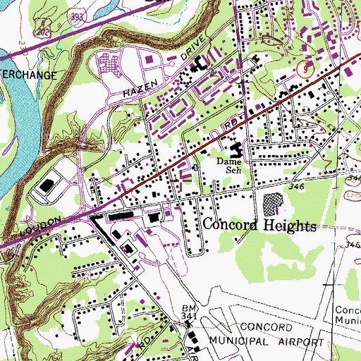 Topographic Map of Immanuel Community Church, NH