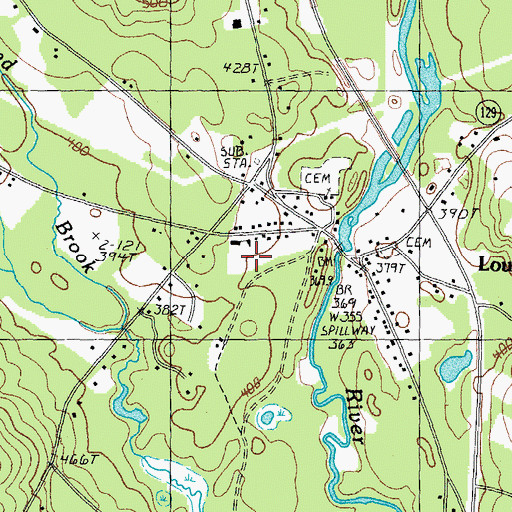 Topographic Map of Loudon Elementary School, NH