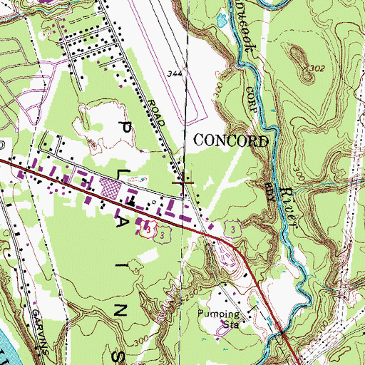 Topographic Map of Sanel Park, NH