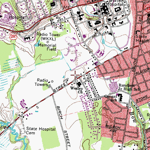 Topographic Map of Trinity Christian School, NH