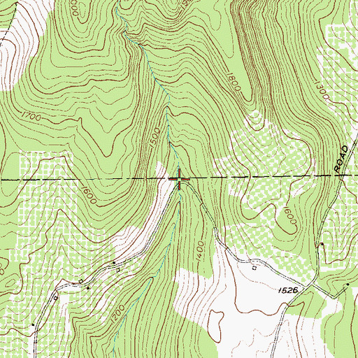 Topographic Map of Potter Cemetery, VT