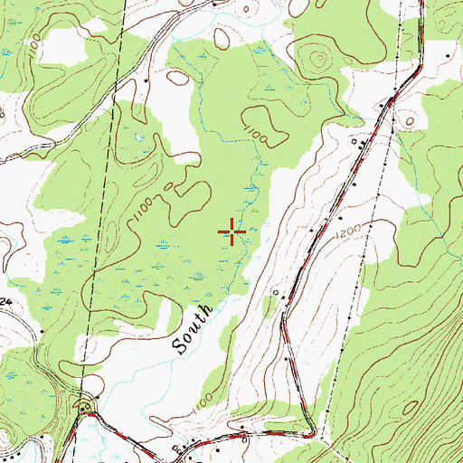 Topographic Map of South Stream Waterfowl Area, VT