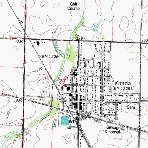 Topographic Map of Our Lady of Good Counsel School, IA