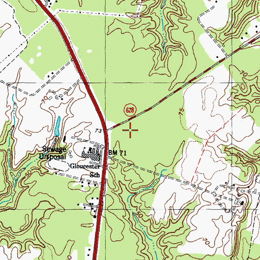 Topographic Map of Abingdon District, VA