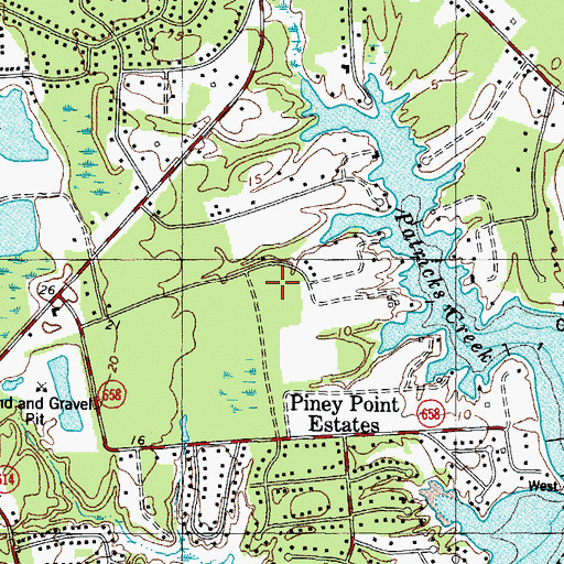 Topographic Map of District 4, VA