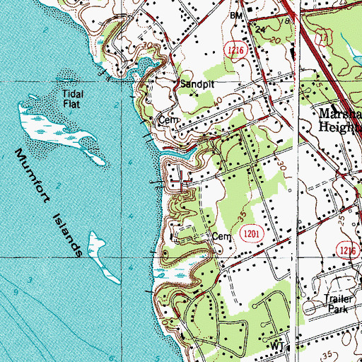 Topographic Map of Gloucester Point District, VA