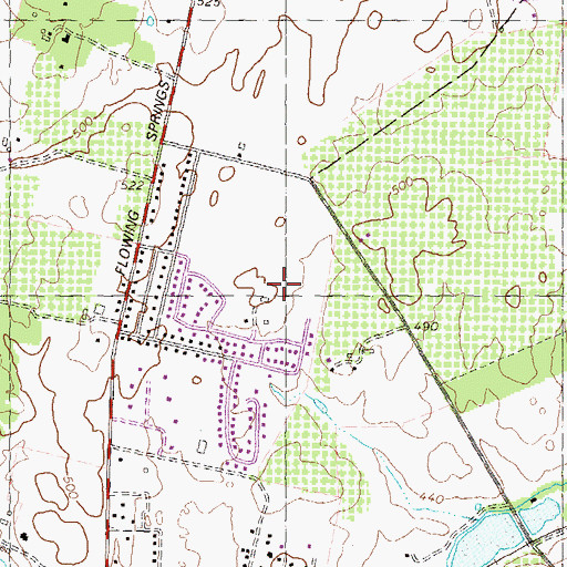 Topographic Map of Charles Town District, WV