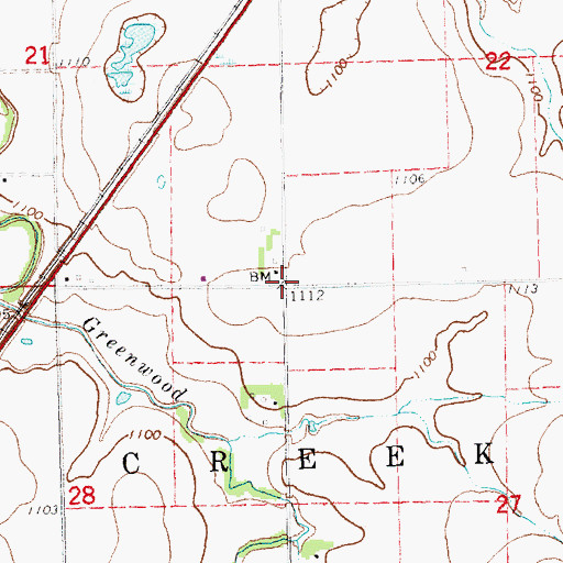 Topographic Map of Salt Creek Election Precinct, NE