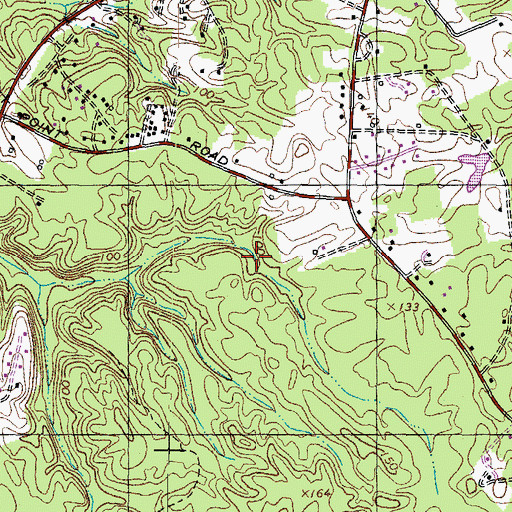Topographic Map of District 10, Marbury, MD