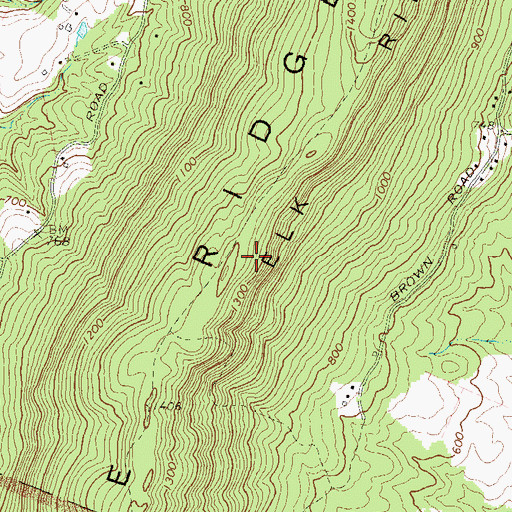 Topographic Map of District 11, Sandy Hook, MD