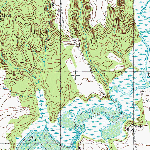 Topographic Map of District 2, Hill Top, MD