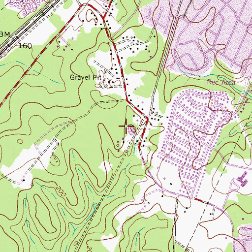 Topographic Map of District 4, MD