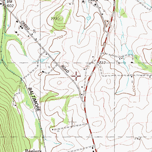 Topographic Map of District 8, Rohrersville, MD