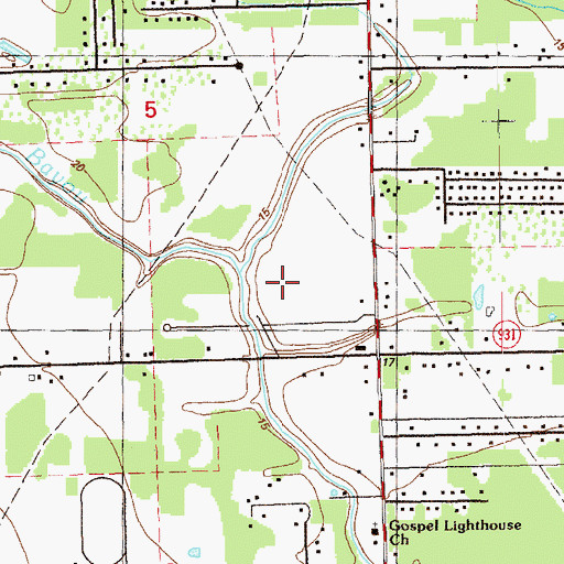 Topographic Map of Parish Governing Authority District 11, LA