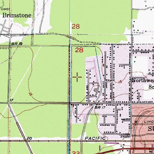 Topographic Map of Parish Governing Authority District 13, LA