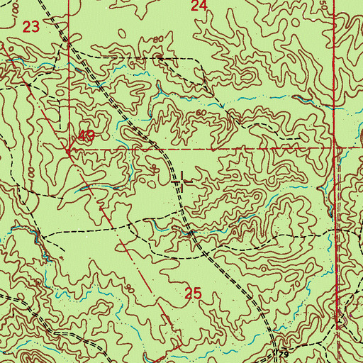 Topographic Map of Parish Governing Authority District 5, LA