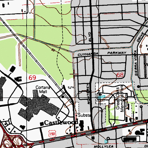 Topographic Map of Parish Governing Authority District 6, LA