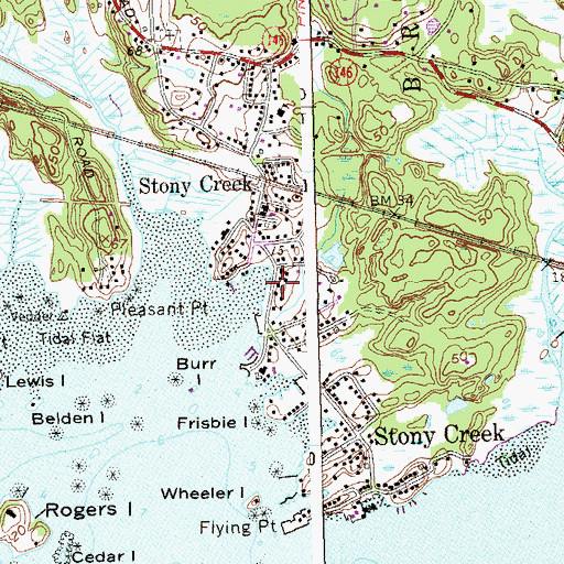Topographic Map of Church of Christ, CT