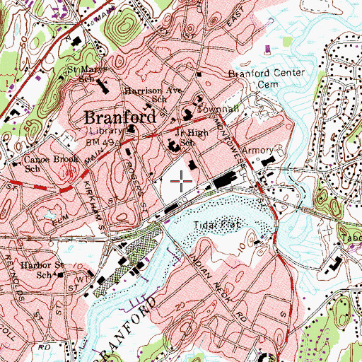 Topographic Map of Hammer Field, CT
