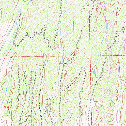 Topographic Map of Solvang-Santa Ynez Division, CA