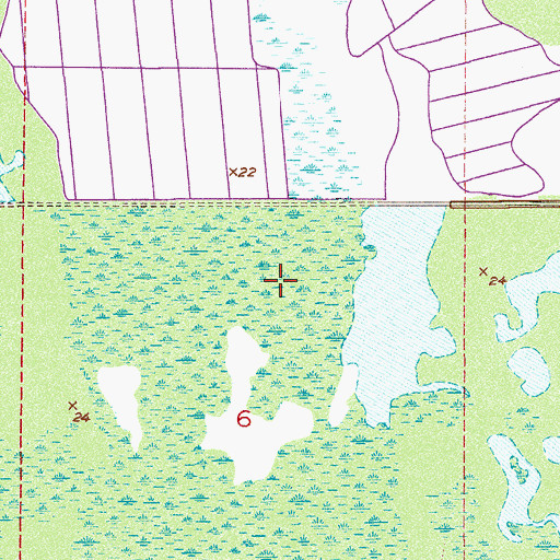 Topographic Map of Malabar Division, FL