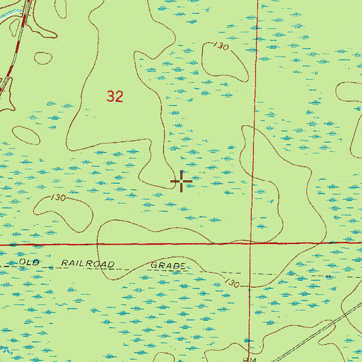Topographic Map of Sanderson Division, FL