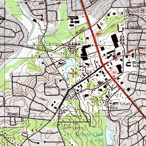 Topographic Map of Smyrna Division, GA