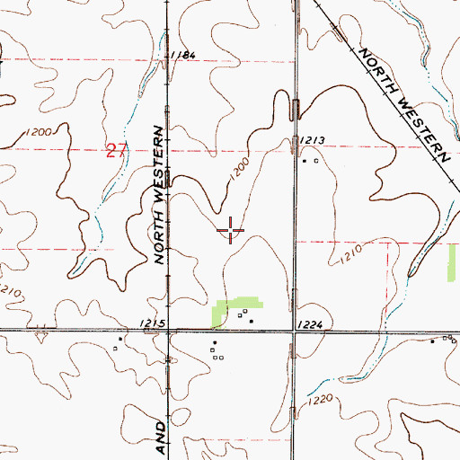 Topographic Map of Clark Lake, IA