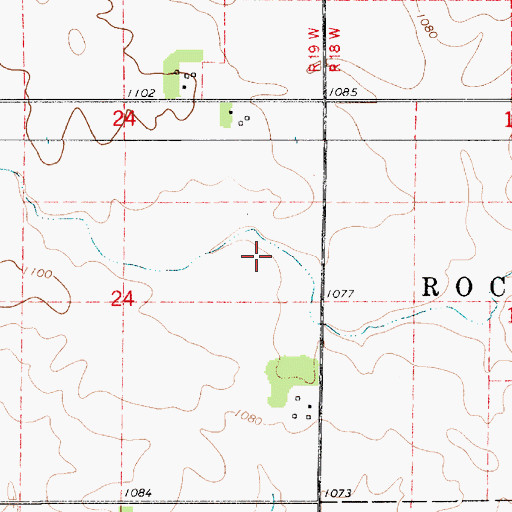 Topographic Map of Grovers Meadow, IA
