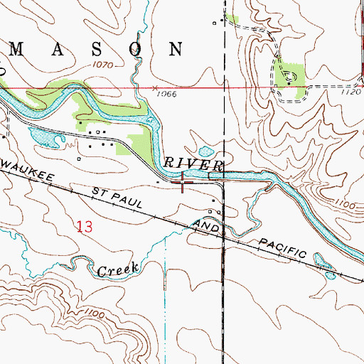 Topographic Map of Averydale Access, IA