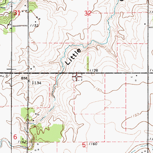 Topographic Map of Owen's Grove Cemetery, IA