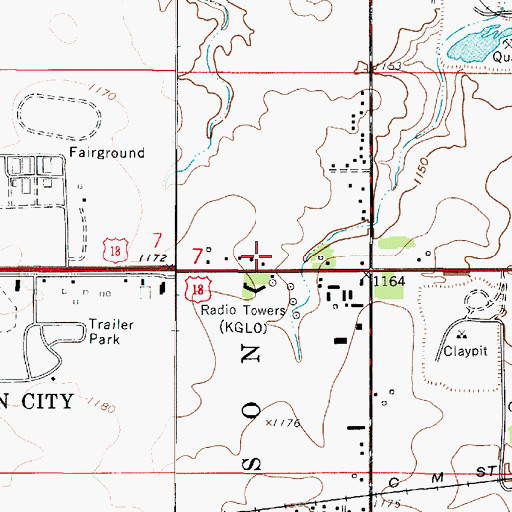 Topographic Map of Stone Creek Family Dental Clinic, IA