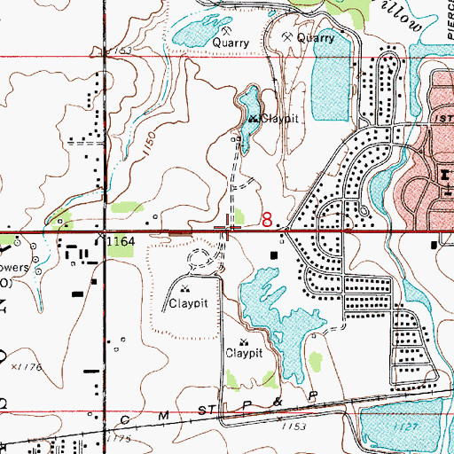 Topographic Map of River City Christian Center, IA