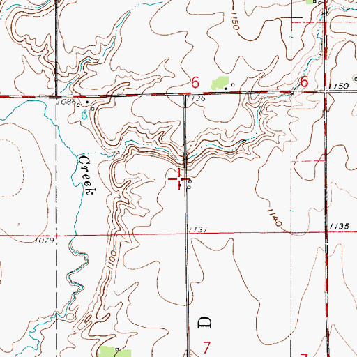 Topographic Map of OK House, IA