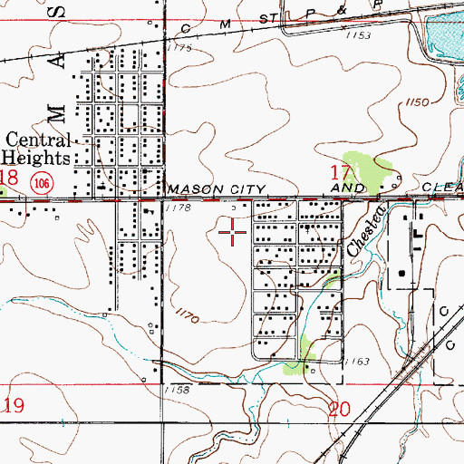 Topographic Map of Newman Catholic School, IA