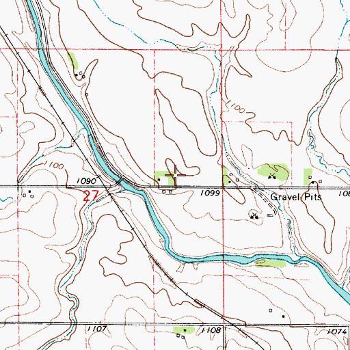 Topographic Map of Wilkinson Pioneer Park, IA