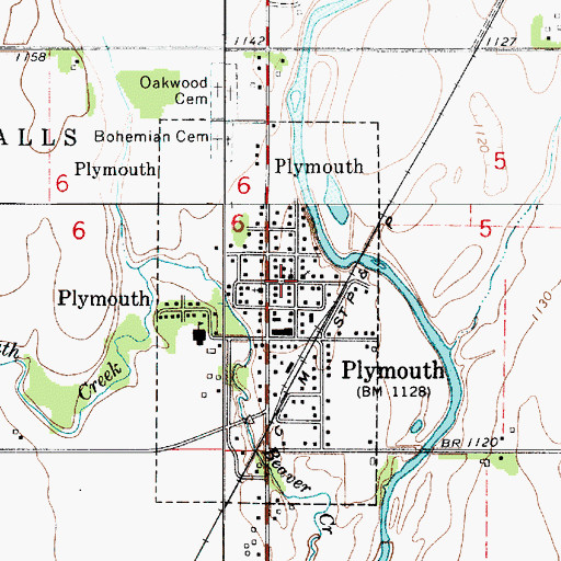 Topographic Map of Saint Michaels Catholic Church, IA