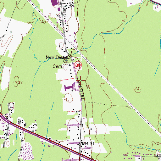 Topographic Map of Saint Kateri Catholic Church, VA