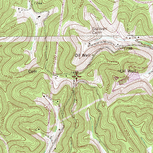 Topographic Map of Shaffer School (historical), WV