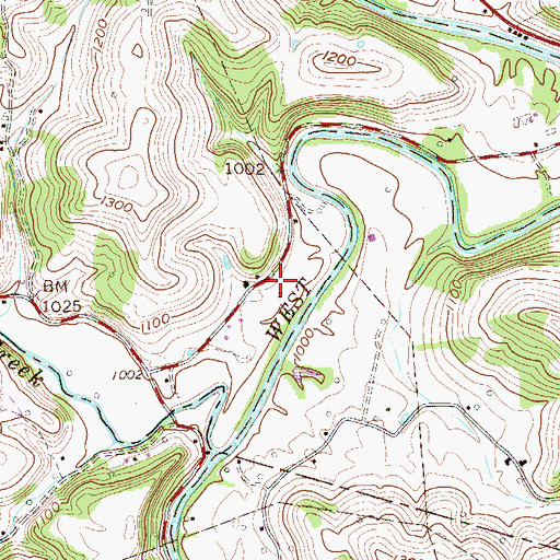 Topographic Map of Road School (historical), WV