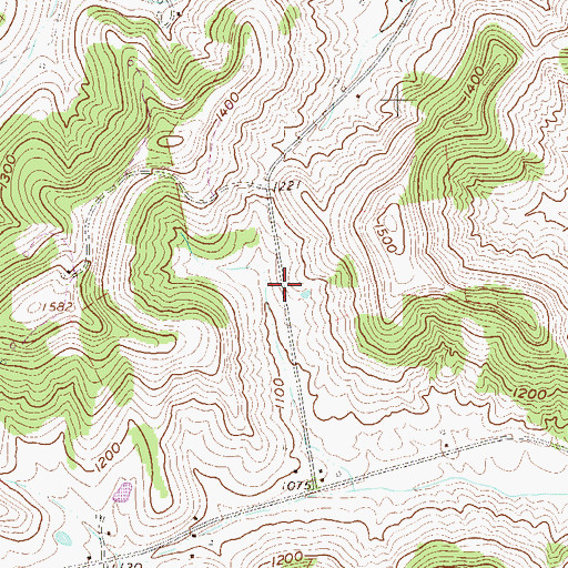 Topographic Map of Young School (historical), WV